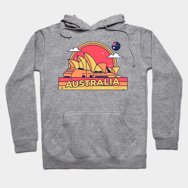 Australia Hoodie by Jo3Designs